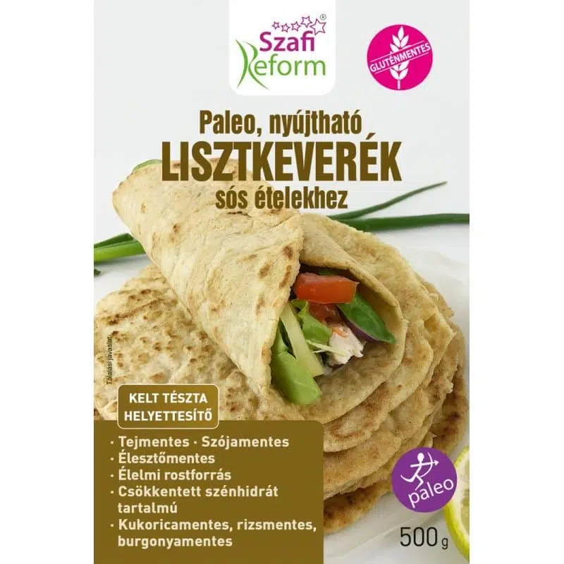 Szafi Reform Paleo nyújtható sós lisztkeverék - 500g Szafi Reform Paleo nyújtható sós lisztkeverék - 500g