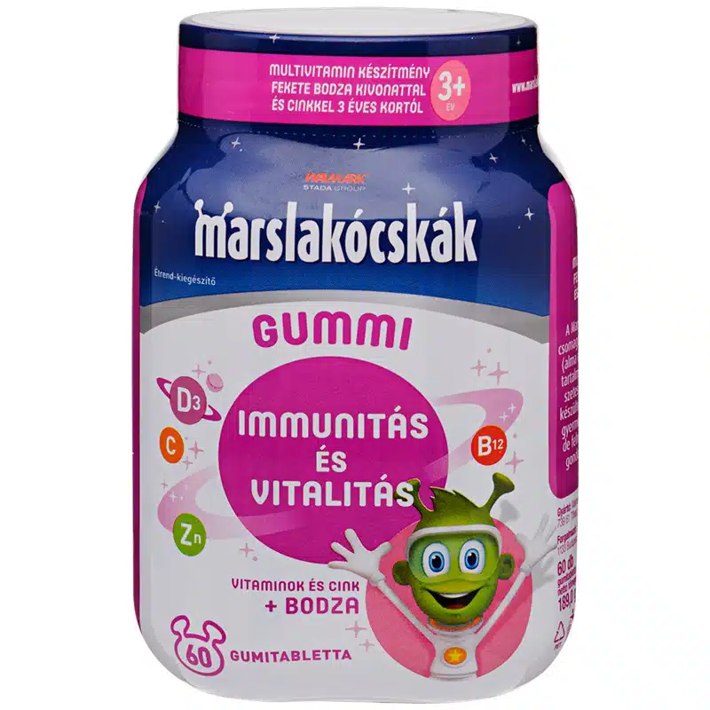 Walmark Marslakócskák Gummi vitamin bodzával - 60db Walmark Marslakócskák Gummi vitamin bodzával - 60db