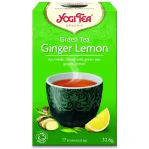 Yogi Bio zöld tea gyömbérrel, citrommal - 17 filter/doboz
