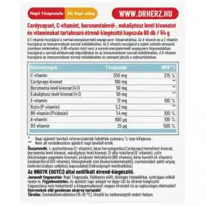 Dr. Herz Cordyceps Plus + C-vitamin kapszula
