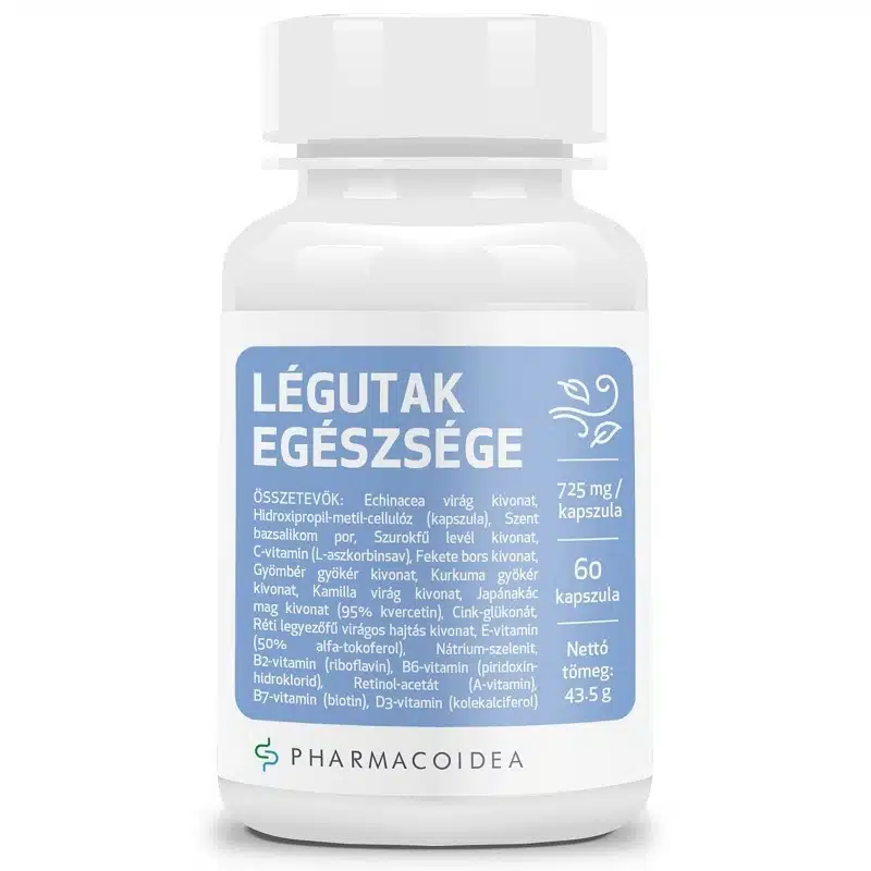 Pharmacoidea Légutak Egészsége kapszula - 60db Pharmacoidea Légutak Egészsége kapszula - 60db