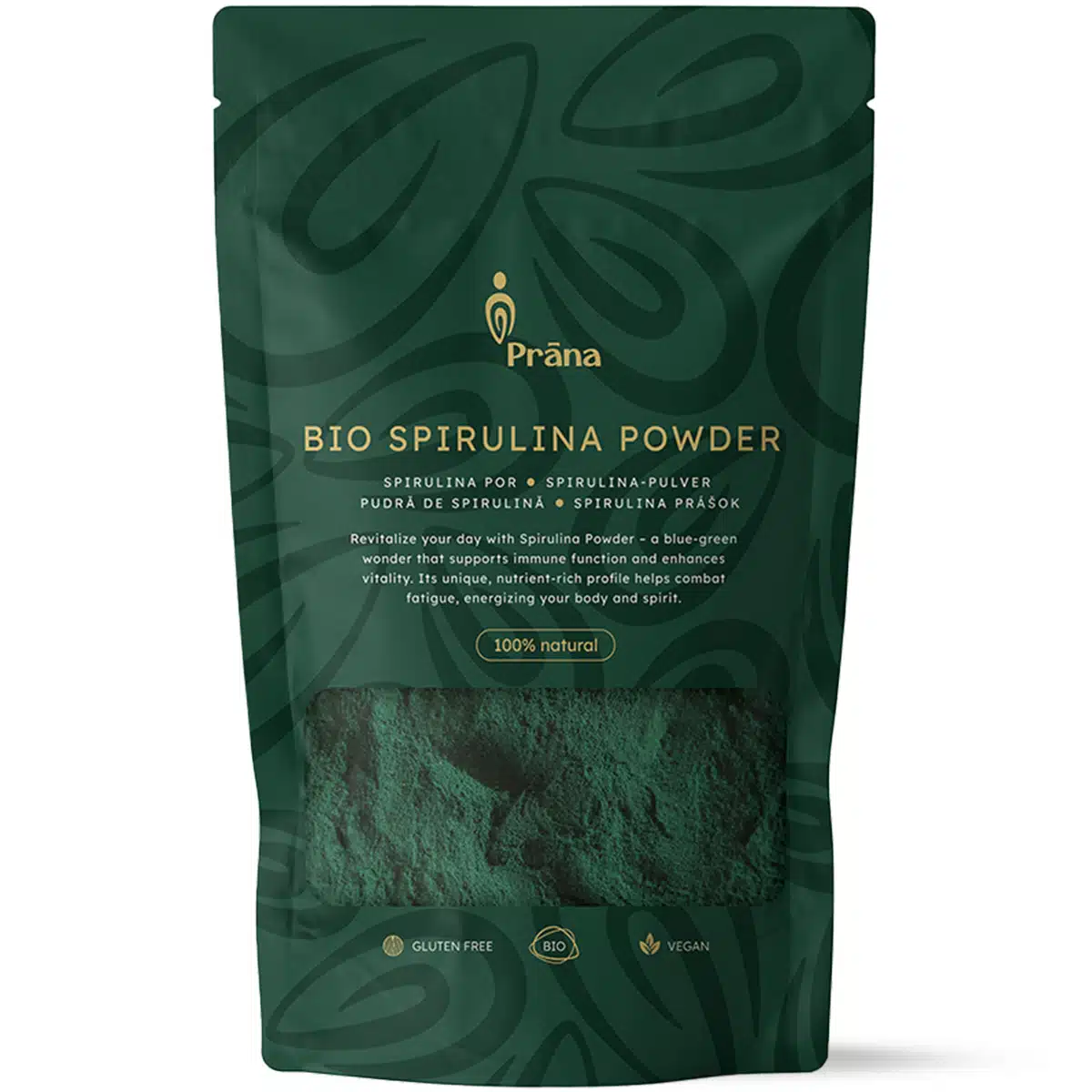 Prana Bio Spirulina alga por - 125g Prana Bio Spirulina alga por - 125g
