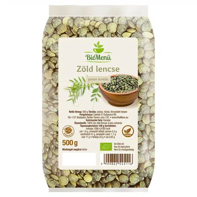 Biomenü Bio Zöld lencse - 500g Biomenü Bio Zöld lencse - 500g