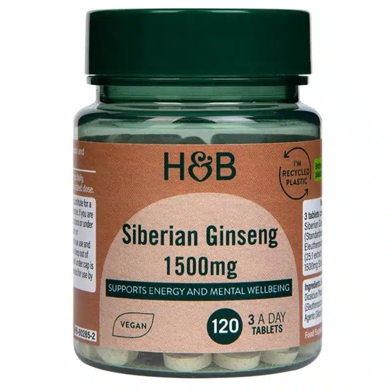 H&B Szibériai Ginseng 1500 mg tabletta - 120db H&B Szibériai Ginseng 1500 mg tabletta - 120db