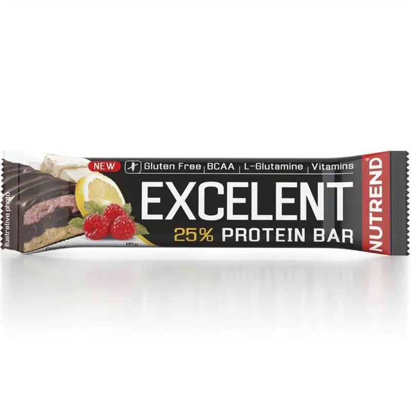 Nutrend Excelent 25% citrom krém-málna ízű fehérje szelet - 85g Nutrend Excelent 25% citrom krém-málna ízű fehérje szelet - 85g