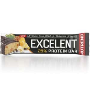 Nutrend Excelent 25% vanília-ananász ízű fehérje szelet - 85g