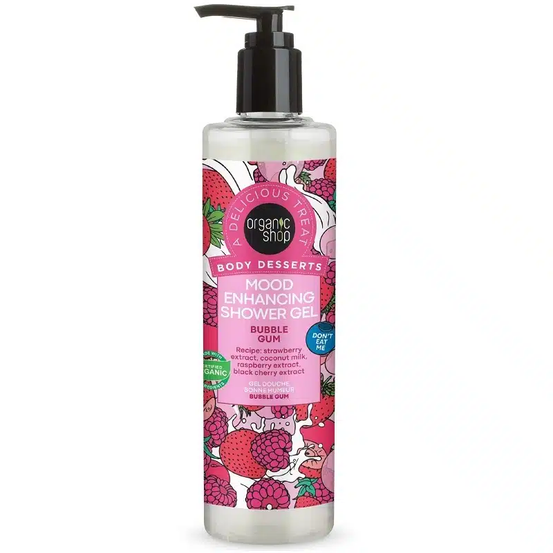 Organic Shop Rágógumi illatú hangulatjavító tusfürdő gél - 280ml Organic Shop Rágógumi illatú hangulatjavító tusfürdő gél - 280ml