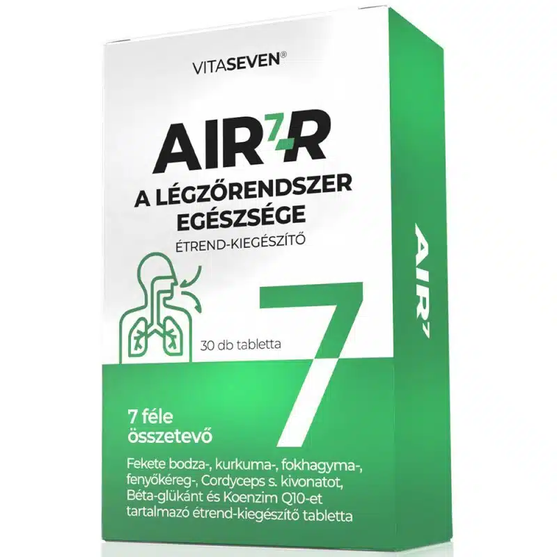 Vitaseven Air7-R vitamin - Légzőrendszer egészsége tabletta - 30db Vitaseven Air7-R vitamin - Légzőrendszer egészsége tabletta - 30db