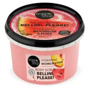 Organic Shop Bellini, please! hidratáló testradír görögdinnyével és barackkal - 250ml