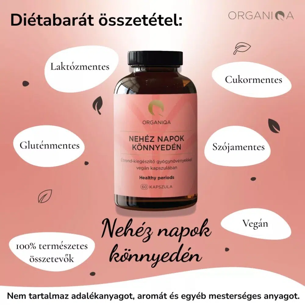 Organiqa Nehéz Napok Könnyedén kapszula - 60db - Image 2 Organiqa Nehéz Napok Könnyedén kapszula - 60db - Image 2