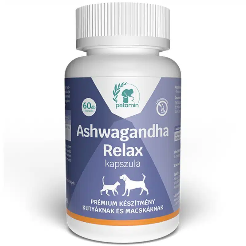 Petamin Ashwagandha Relax kapszula kutyáknak-macskáknak - 60db Petamin Ashwagandha Relax kapszula kutyáknak-macskáknak - 60db