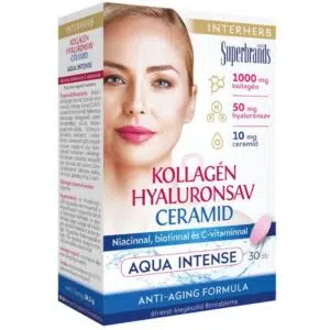 Interherb Kollagén Hyaluronsav Ceramid Aqua Intense tabletta - 30db