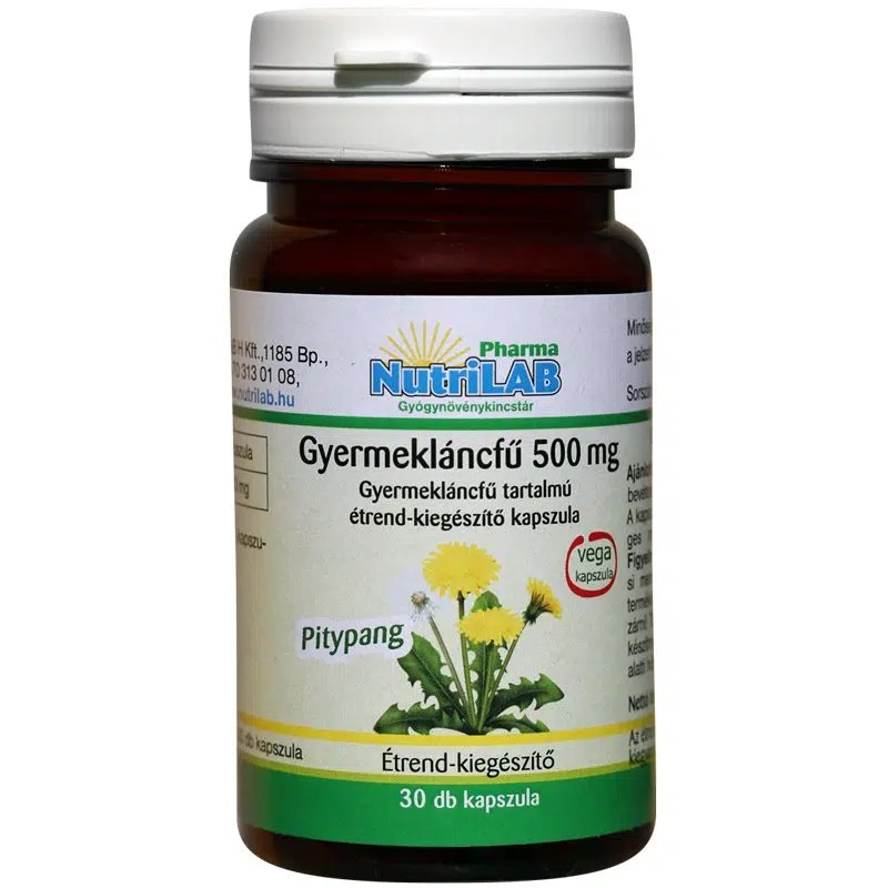 Nutrilab Gyermekláncfű kapszula - 30db Nutrilab Gyermekláncfű kapszula - 30db