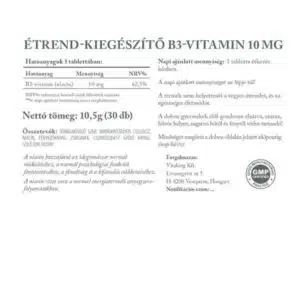 Vitaking Niacin (B3-vitamin) tabletta - 30 Vitaking Niacin (B3-vitamin) tabletta - 30