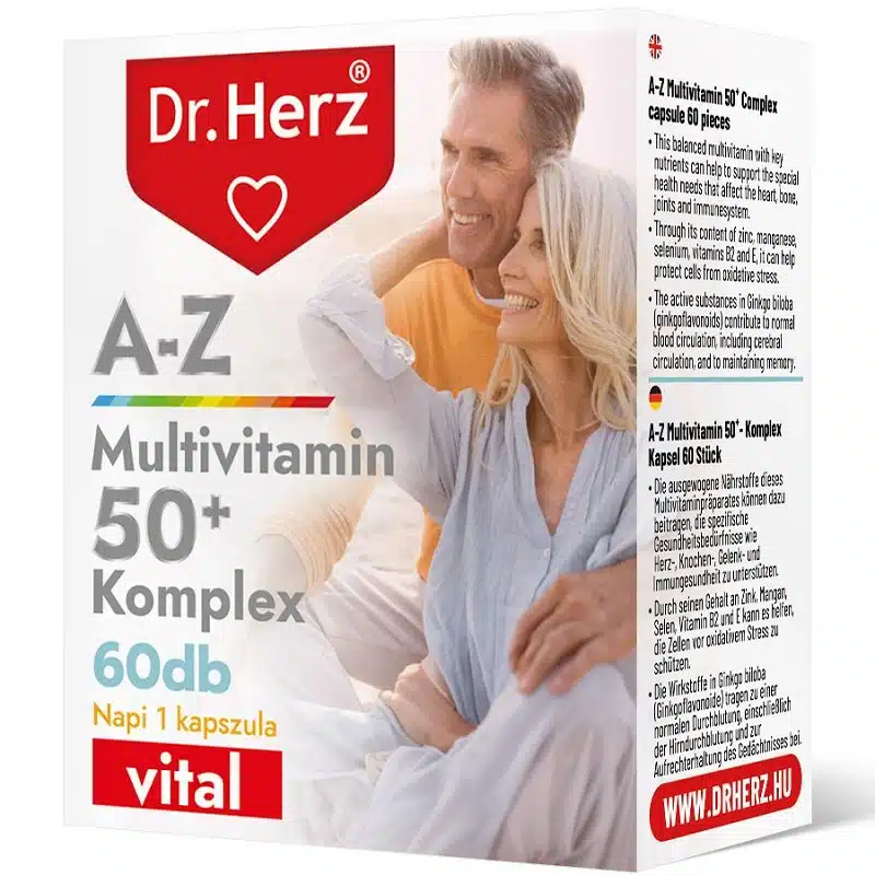 Dr. Herz A-Z 50+ Multivitamin Komplex kapszula - 60db Dr. Herz A-Z 50+ Multivitamin Komplex kapszula - 60db