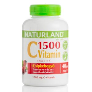 Naturland C-vitamin 1500mg + Csipkebogyó tabletta - 40db