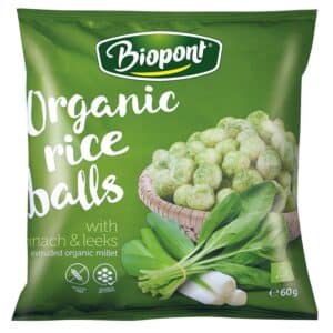 Biopont Extrudált Rizsgolyó spenóttal és póréhagymával - 60g