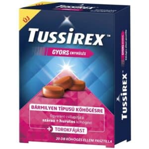 Tussirex Köhögés elleni pasztilla - 20db