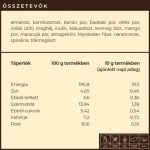 Myrobalan Fiber.16 béltisztító növényi rost-komplex - 300g Myrobalan Fiber.16 béltisztító növényi rost-komplex - 300g