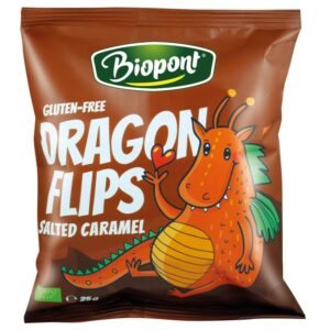 Biopont Dragon flips, Kukorica snack, sós-karamellás - 25g