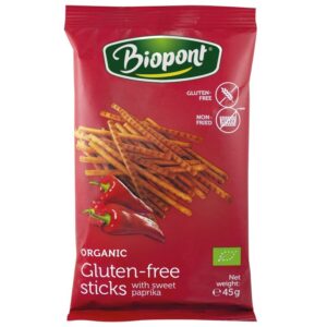 Biopont Gluténmentes sóspálcika, paprikás - 45g
