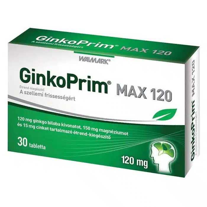 Walmark Ginkoprim Max 120mg tabletta - 30db Walmark Ginkoprim Max 120mg tabletta - 30db