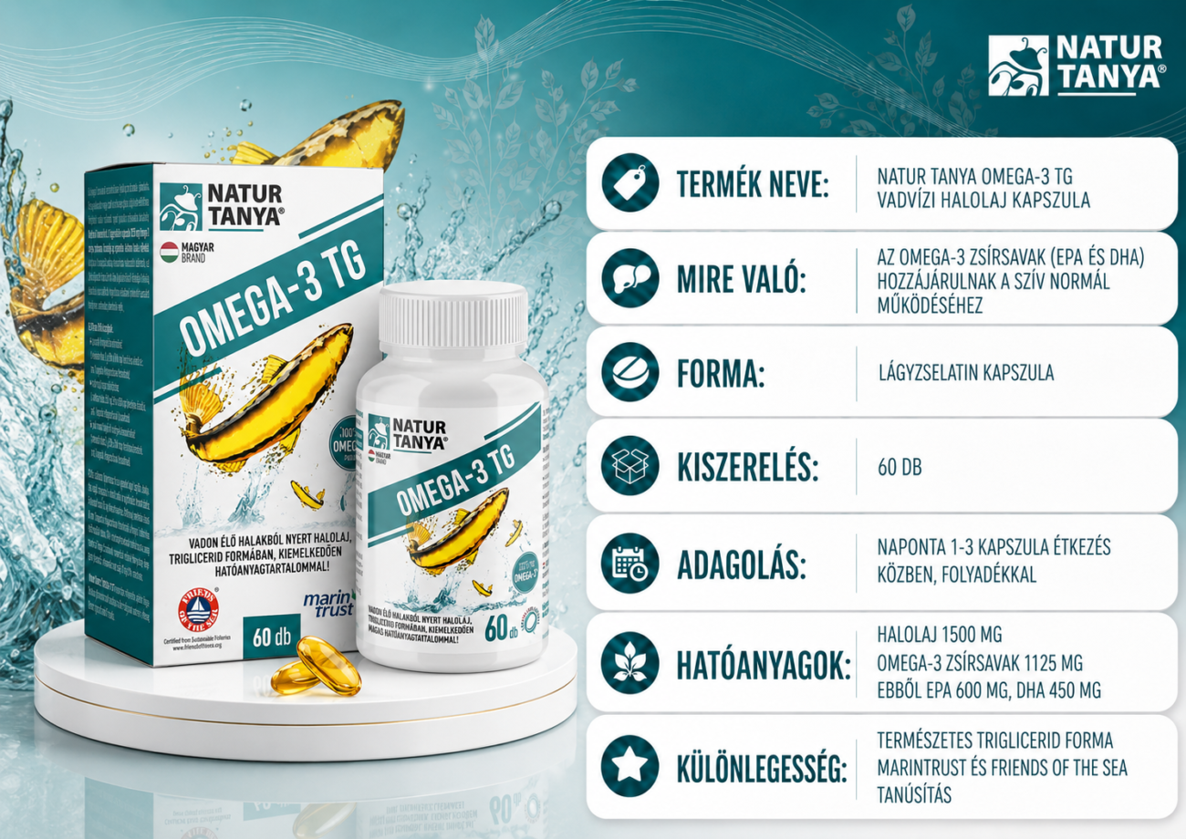Natur Tanya Omega-3 TG - Vadvízi halolaj kapszula