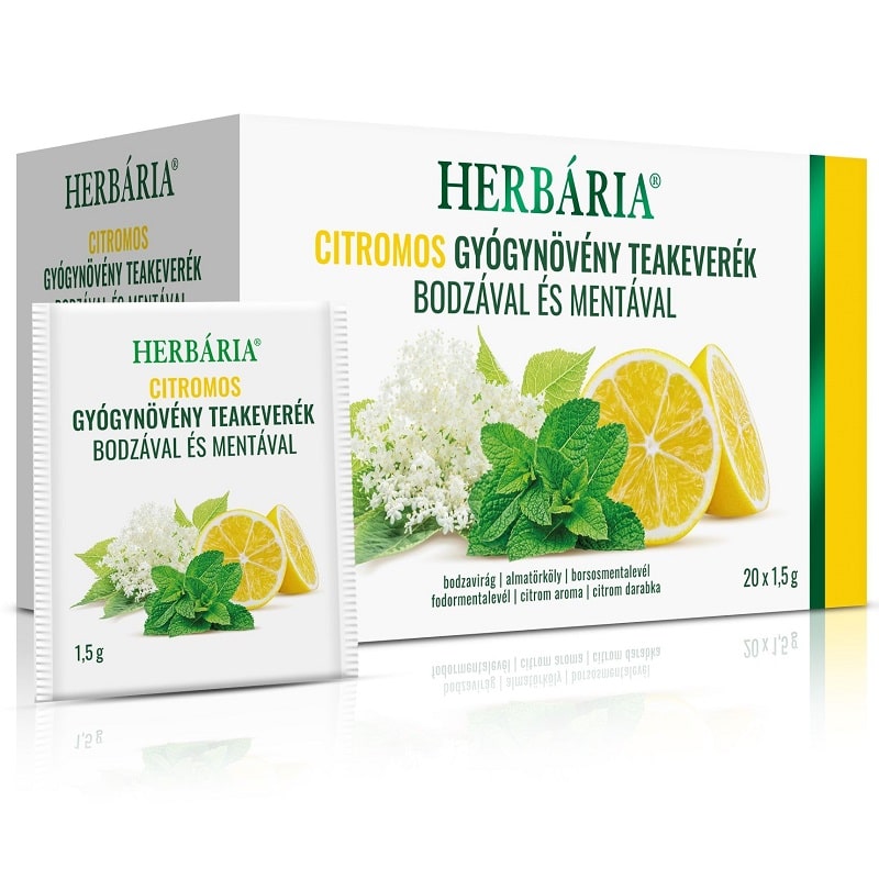 Herbária Citromos gyógynövény teakeverék - 20 filter Herbária Citromos gyógynövény teakeverék - 20 filter