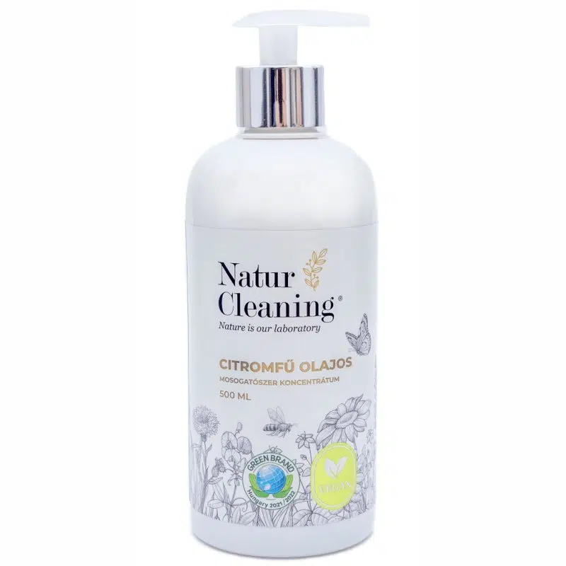 NaturCleaning Citromfű olajos mosogatószer koncentrátum pumpás - 500ml NaturCleaning Citromfű olajos mosogatószer koncentrátum pumpás - 500ml