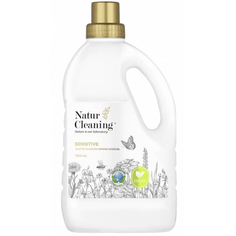 NaturCleaning Sensitive Illat,- és allergénmentes mosógél - 1500ml NaturCleaning Sensitive Illat,- és allergénmentes mosógél - 1500ml
