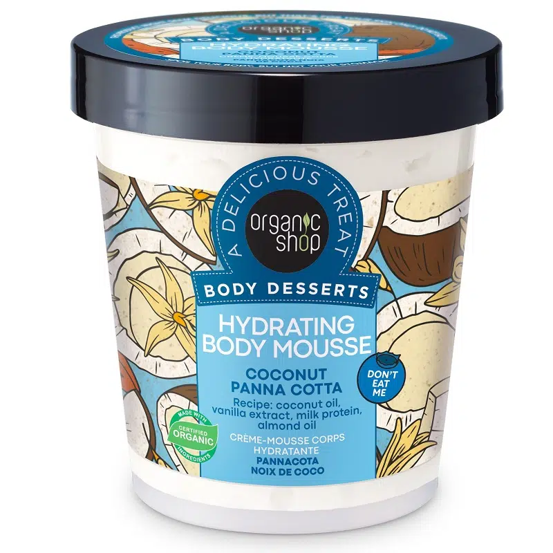 Organic Shop Hidratáló testápoló mousse ''Kókuszos Panna cotta'' - 450ml Organic Shop Hidratáló testápoló mousse ''Kókuszos Panna cotta'' - 450ml