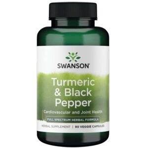 Swanson Kurkuma + Fekete bors kapszula - 90db