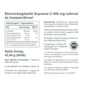 Vitaking Supreme C-vitamin 500mg kapszula