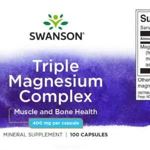 Swanson Tripla Magnézium Komplex kapszula - 100db Swanson Tripla Magnézium Komplex kapszula - 100db