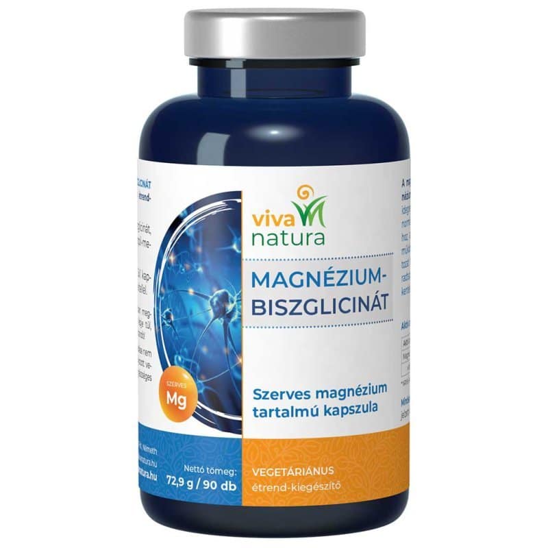 Viva Natura Magnézium-Biszglicinát kapszula - 90db Viva Natura Magnézium-Biszglicinát kapszula - 90db
