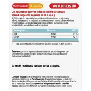 Dr. Herz Pajzsmirigy Komplex kapszula Dr. Herz Pajzsmirigy Komplex kapszula