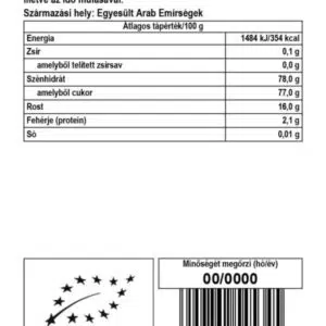 Biomenü Bio Datolya por - 125g - Image 2