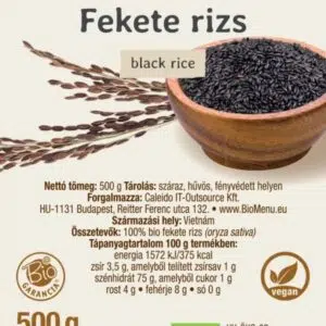 Biomenü Bio Fekete Rizs - 500g - Image 2 Biomenü Bio Fekete Rizs - 500g - Image 2