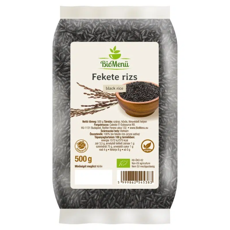 Biomenü Bio Fekete Rizs - 500g Biomenü Bio Fekete Rizs - 500g