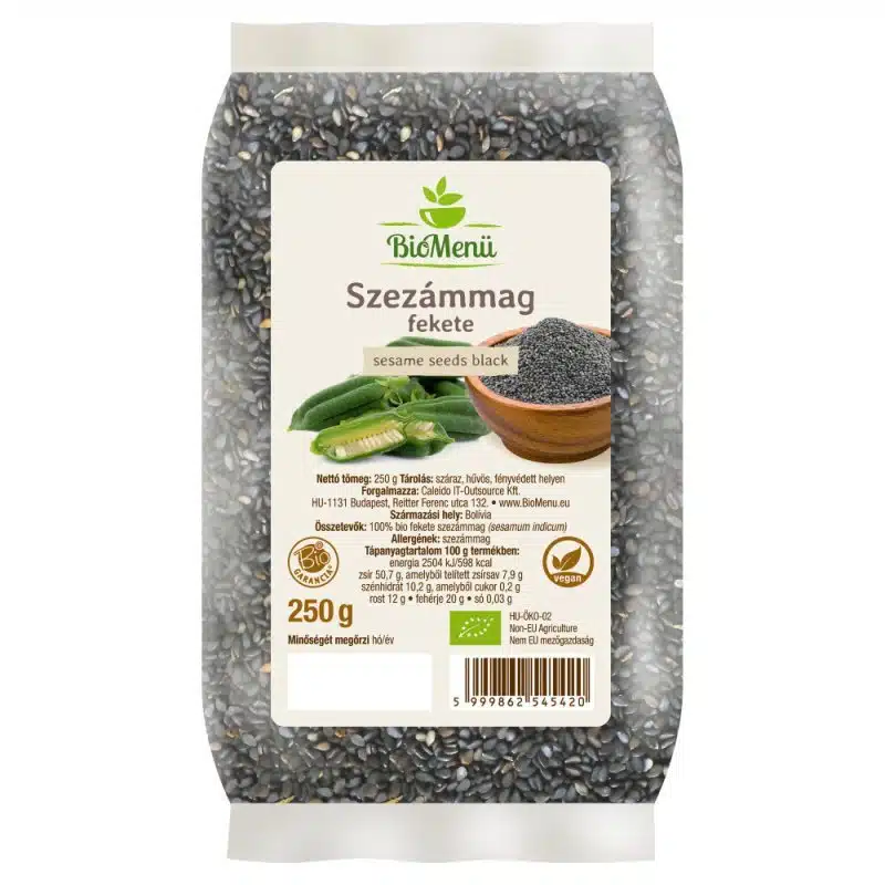 Biomenü Bio Fekete Szezámmag - 250g Biomenü Bio Fekete Szezámmag - 250g