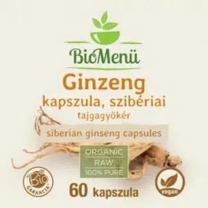 Biomenü Szibériai Ginzeng (Ginseng) kapszula - 60db - Image 2 Biomenü Szibériai Ginzeng (Ginseng) kapszula - 60db - Image 2