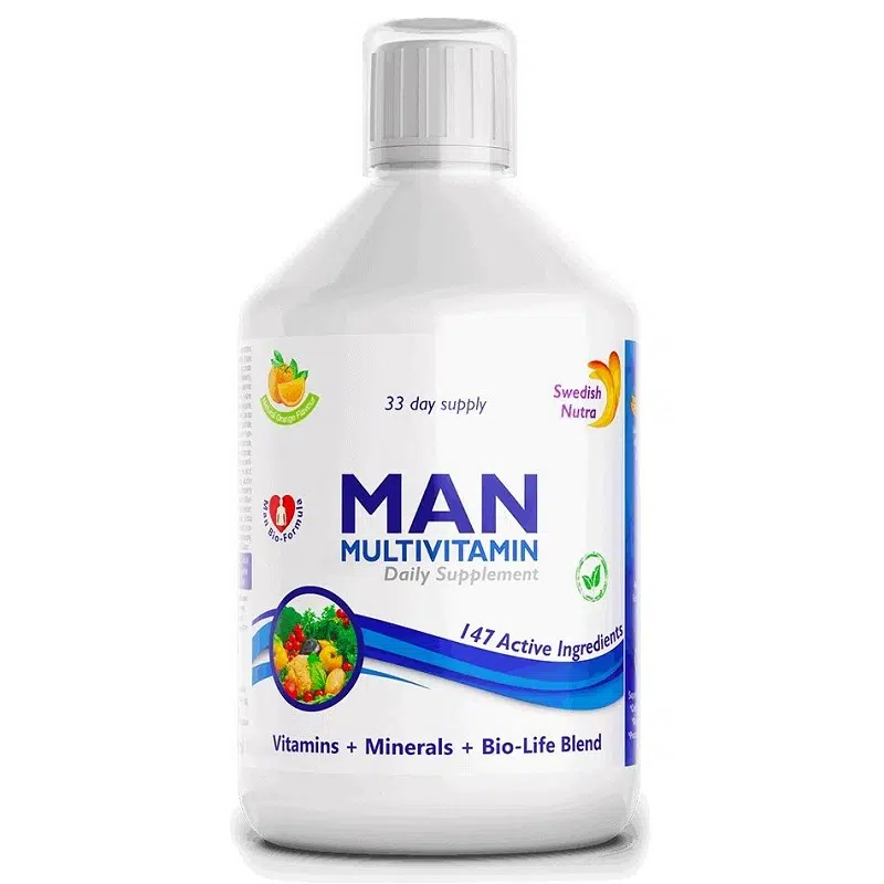 Swedish Nutra Man folyékony multivitamin férfiaknak - 500ml Swedish Nutra Man folyékony multivitamin férfiaknak - 500ml