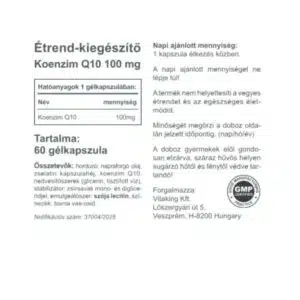 Vitaking Q10 koenzim 100mg kapszula - 60 Vitaking Q10 koenzim 100mg kapszula - 60
