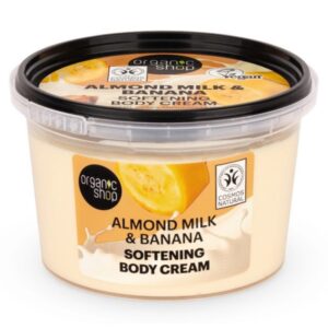 Organic Shop Puhító testápoló krém mandulatejjel és banánnal