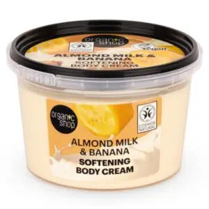 Organic Shop Puhító testápoló krém mandulatejjel és banánnal