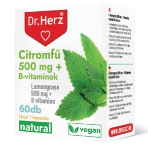 Dr. Herz Citromfű 500mg + B-vitaminok kapszula - 60db