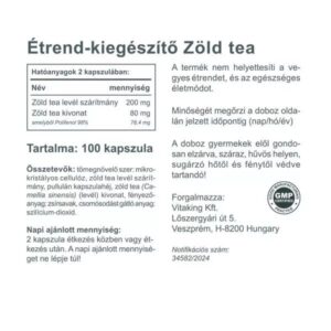 Vitaking Zöld Tea kapszula