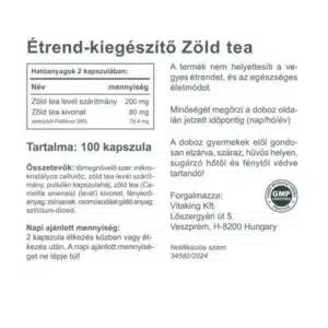 Vitaking Zöld Tea kapszula