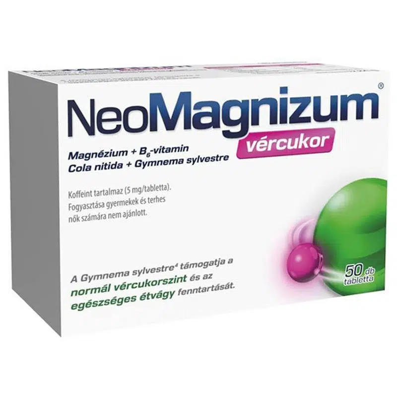 NeoMagnizum Vércukor tabletta - 50db NeoMagnizum Vércukor tabletta - 50db