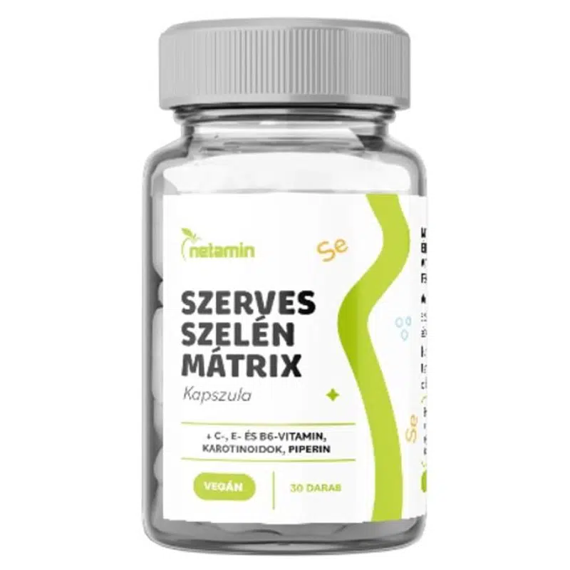 Netamin Szerves Szelén Mátrix kapszula - 30db Netamin Szerves Szelén Mátrix kapszula - 30db